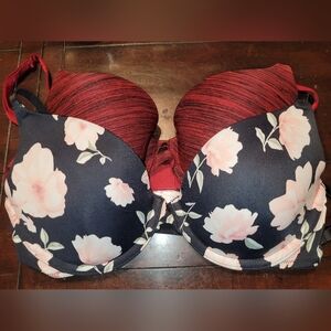 Victoria's Secret Floral and Red Bra